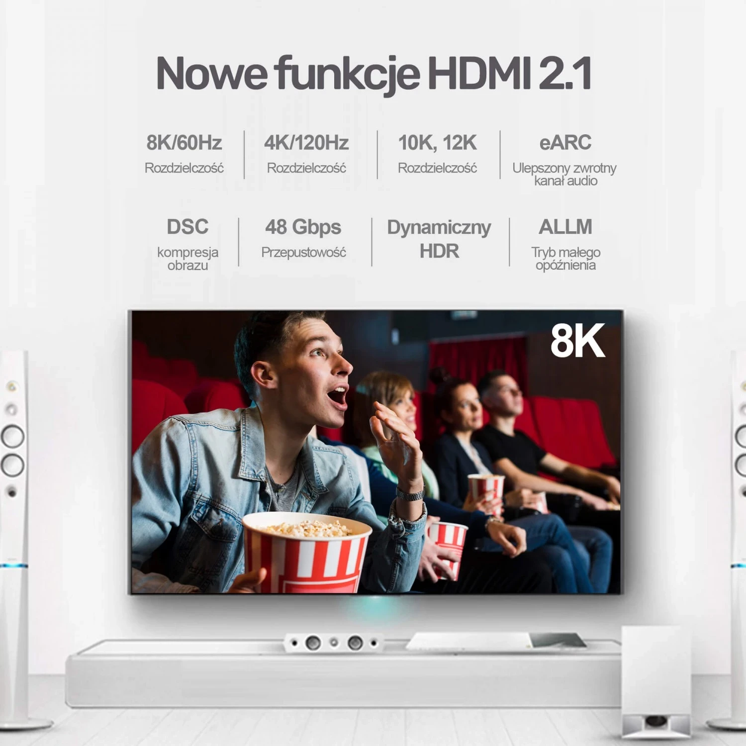 Kabllo HDMI Unitek, e zezë-argjendtë