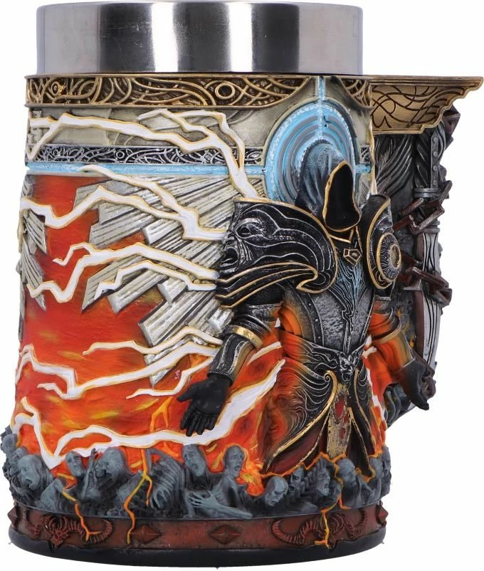 Filxhan koleksionist NEMESIS NOW Diablo IV Inarius, rezinë me liner çeliku inox i heqshëm, 15.5 cm, shumëngjyrësh