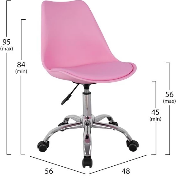 Karrige për zyre VEGAS FH1052.05, rozë