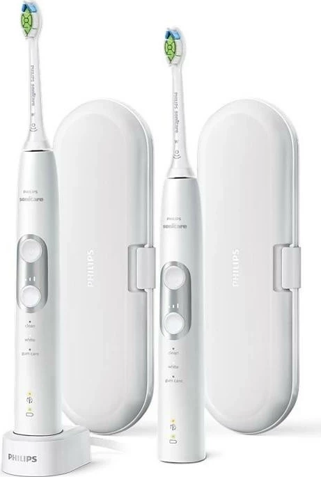 Furçë dhëmbësh sonike Philips Sonicare ProtectiveClean 6100 HX6877/34, e bardhë