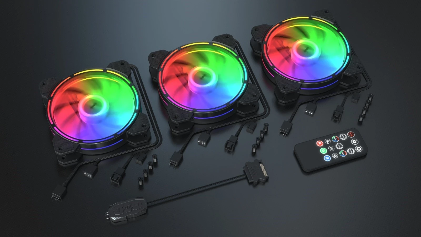 Ftohës Krux Lunar ARGB , 3 x 120mm