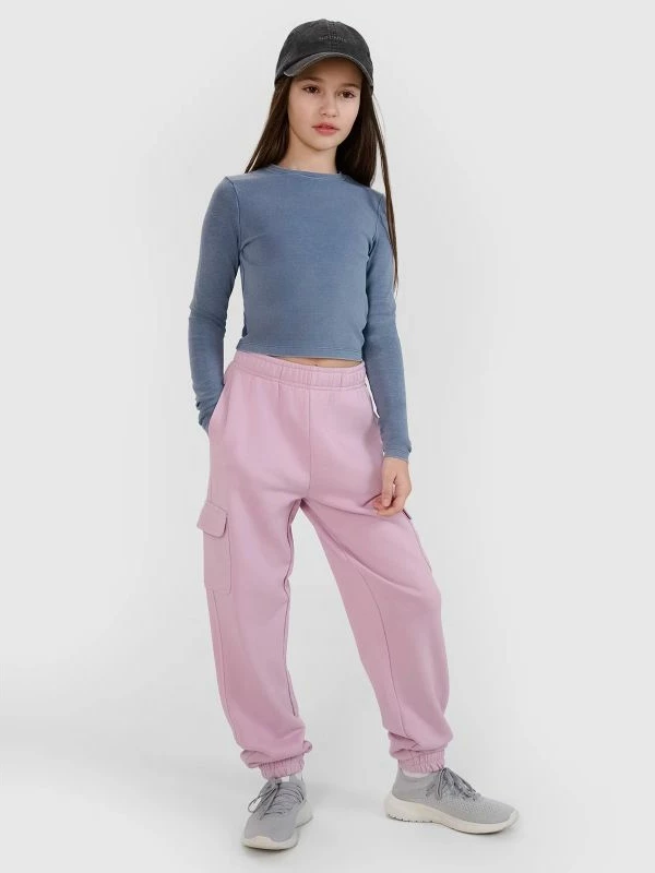 Maicë me mëngë të gjata crop slim për vajza 4F