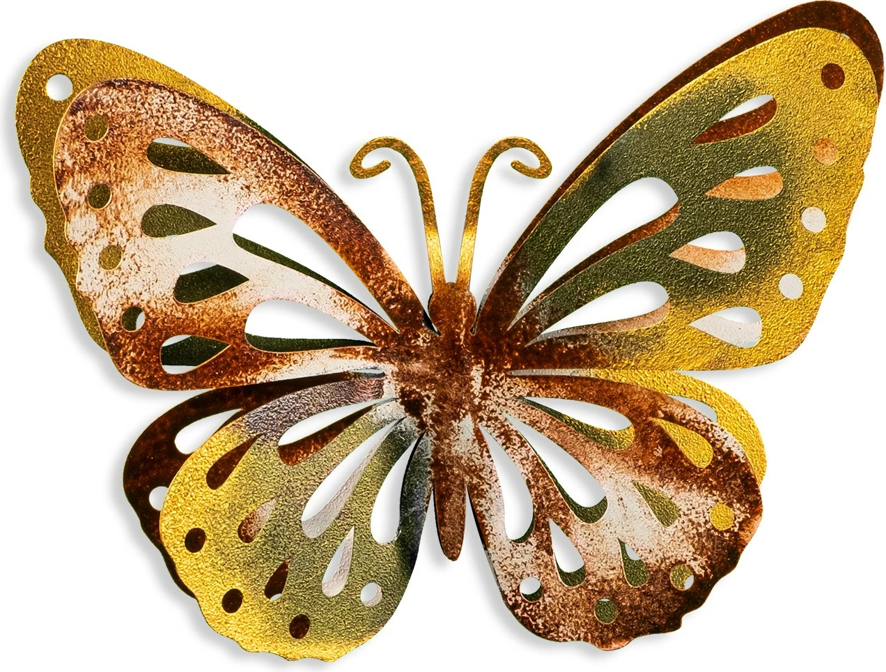 Aksesor dekorativ metalik për mur, flutur, Wallity, Farfalla 3