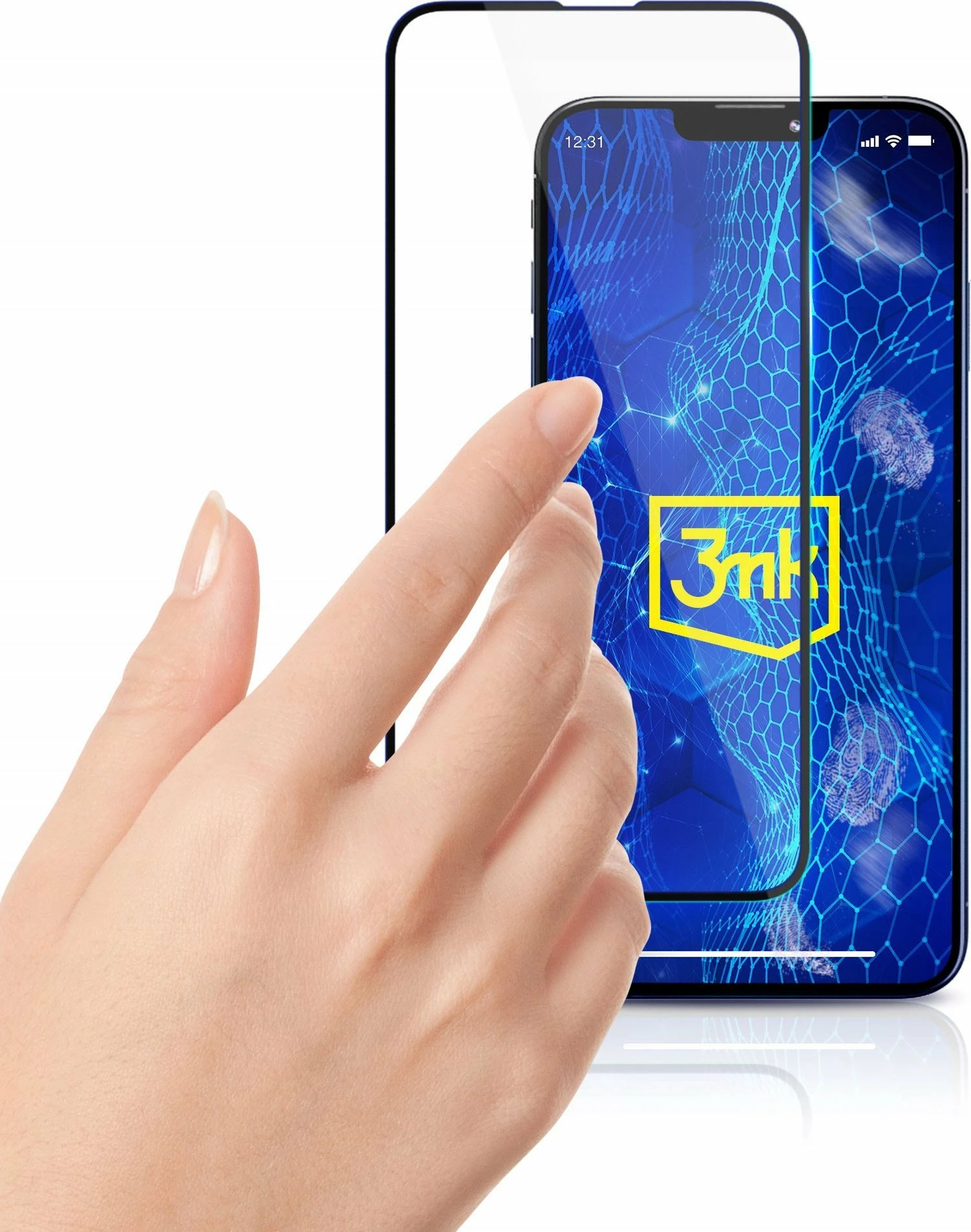 Xham mbrojtës 3MK HardGlass Max Lite për Samsung Galaxy M15 5G 0.3 mm 9H, i zi, 1 copë