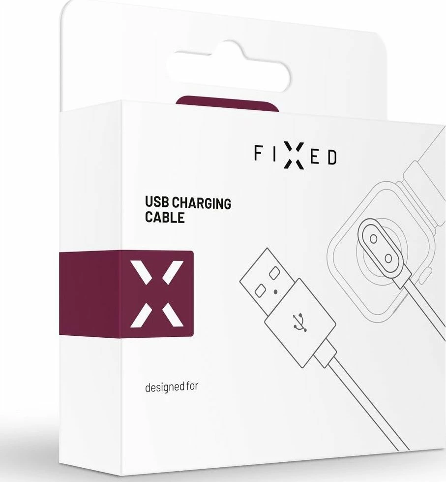 Kabllo karikimi USB-A për smartwatch Fixed FIXDW-797 për Samsung Galaxy Fit 2, 1 m, e zezë
