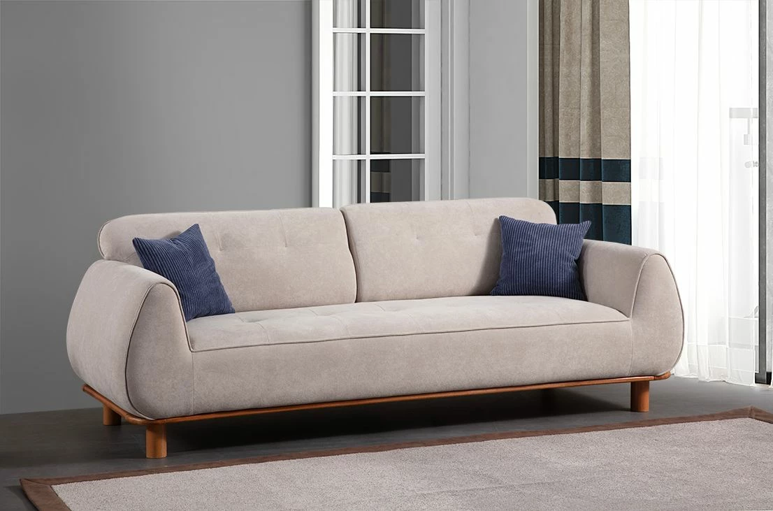 Divan treshe Atelier del Sofa, Drop, i bardhë