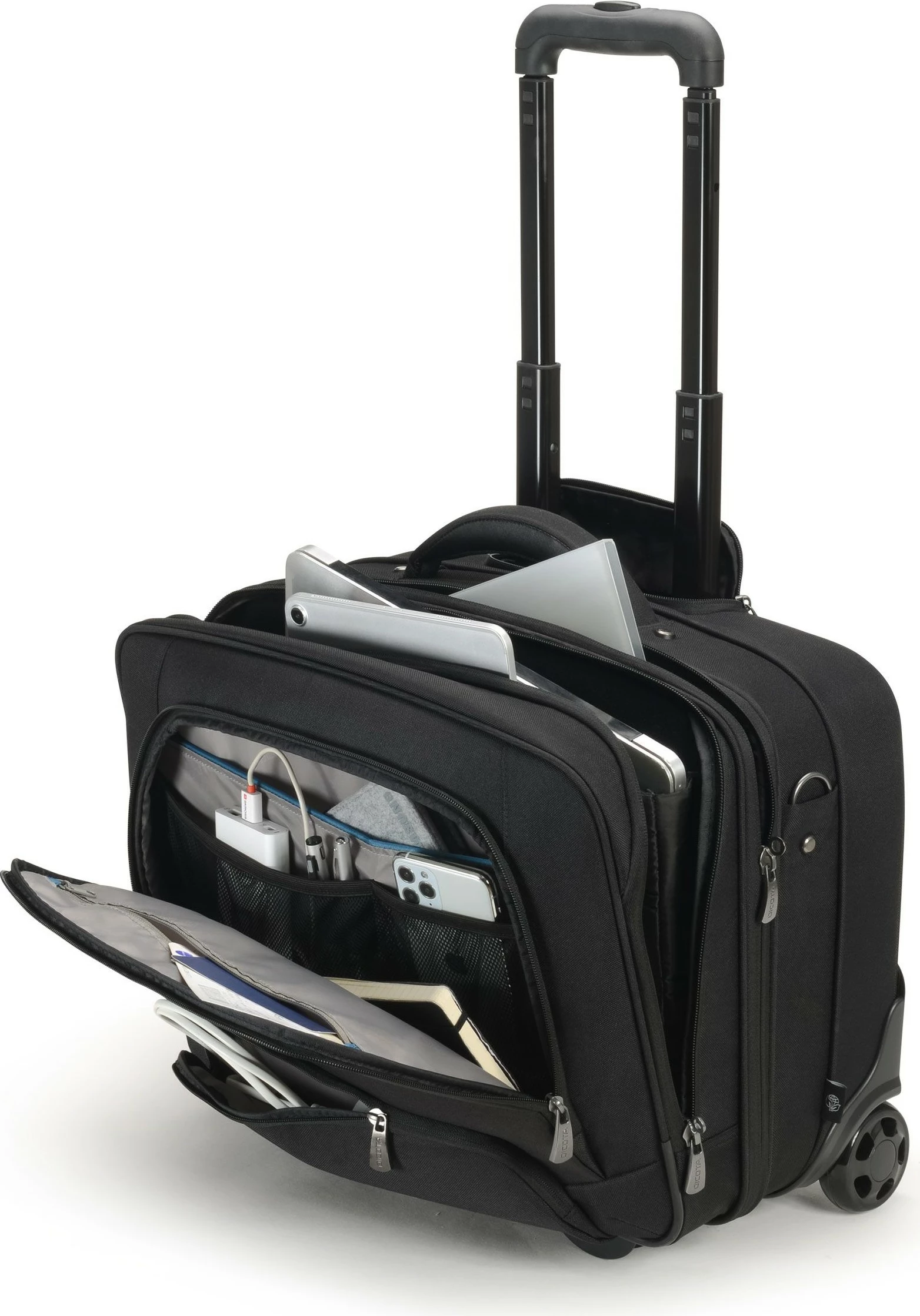 Kasë DICOTA D30924-RPET, trolley, 27.5L, poliestër, e zezë