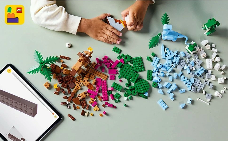 Set ndërtimi LEGO Classic 11041 Kreative Dinosaurier, 450 pjesë, shumëngjyrësh
