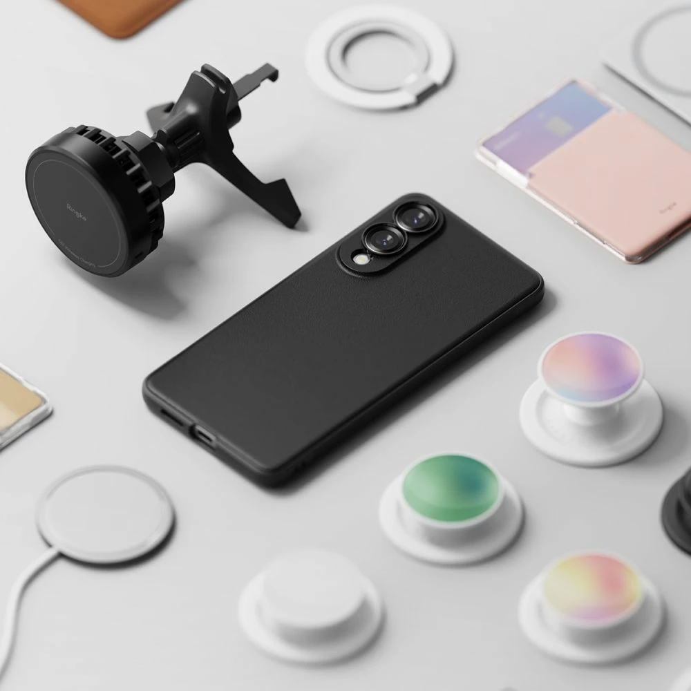 Mbështjellës Ringke Onyx Magnetic Magsafe për Samsung Galaxy S25 Edge, i zi