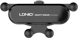 Mbajtëse telefoni LDNIO MG03 gravity për grilë ventilimi, 360°, ABS, e zezë