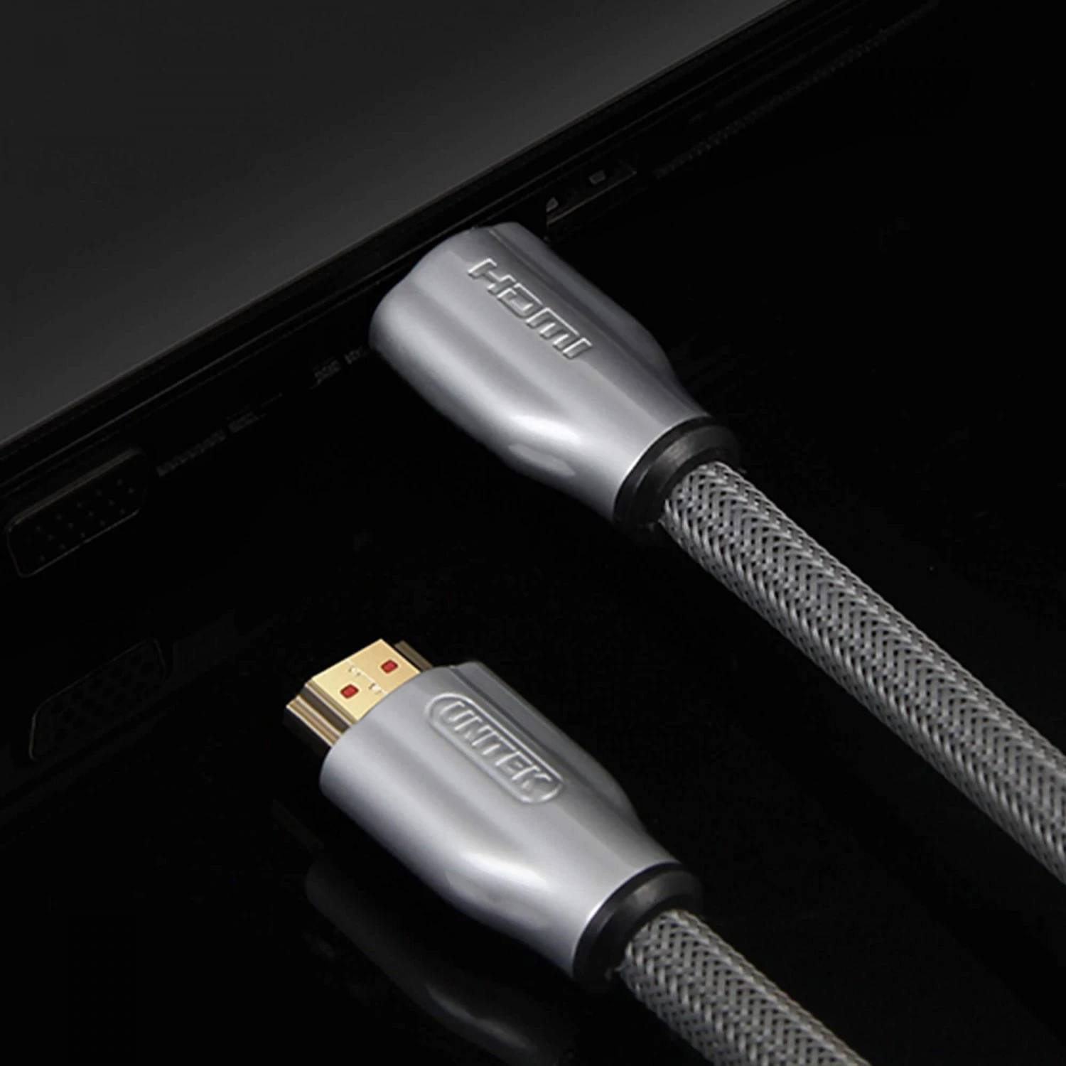 Kabllo HDMI Unitek 2m, gri me fije