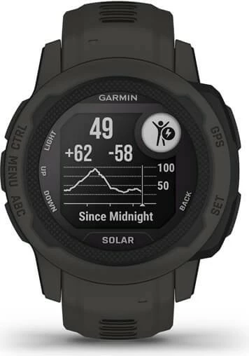 Smartwatch Garmin Instinct 2S Solar, GPS, 43 g, Graphite