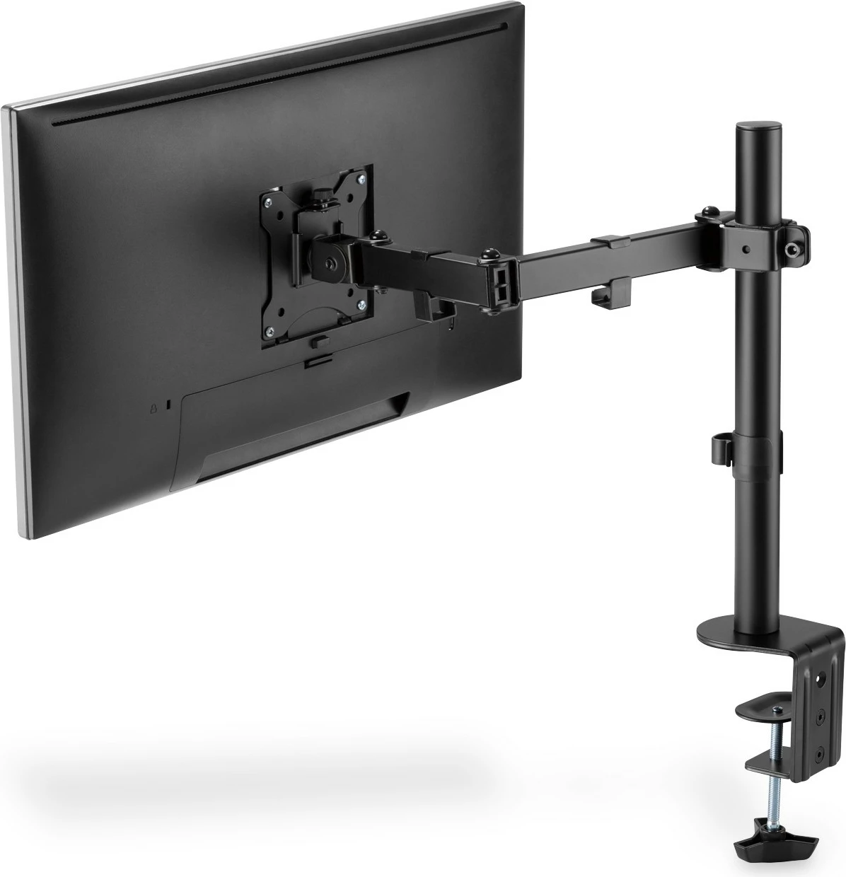 Mbajtës monitori Digitus, universal, kapëse tavoline, 15-32 inç, rregullim lartësie, e zezë