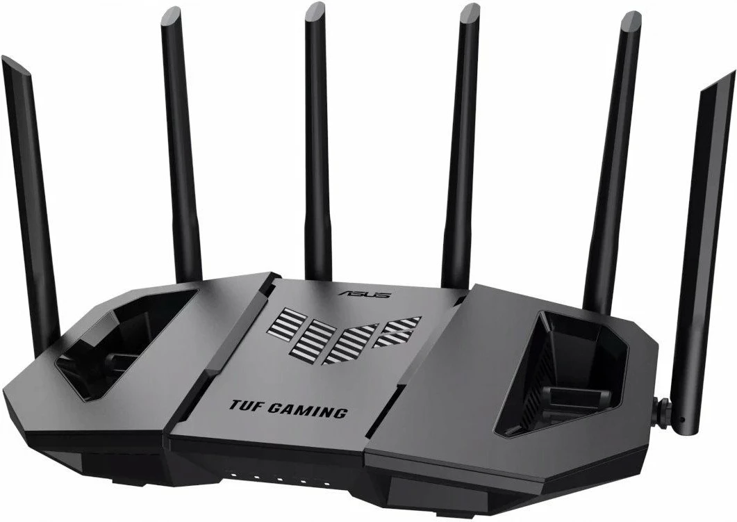 Router Asus TUF Gaming BE9400 (90IG0A30-MO9C00), Wi‑Fi 7, deri 9400 Mb/s, 6 antena, 4x LAN 2.5G, i zi