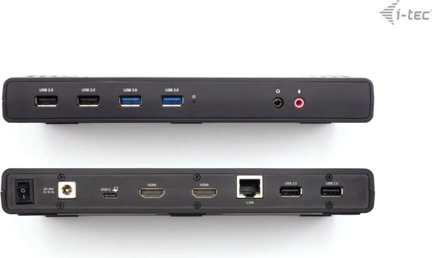 Docking station i-tec USB 3.0/USB-C/Thunderbolt, Dual Display, Power Delivery 100W, i zi
