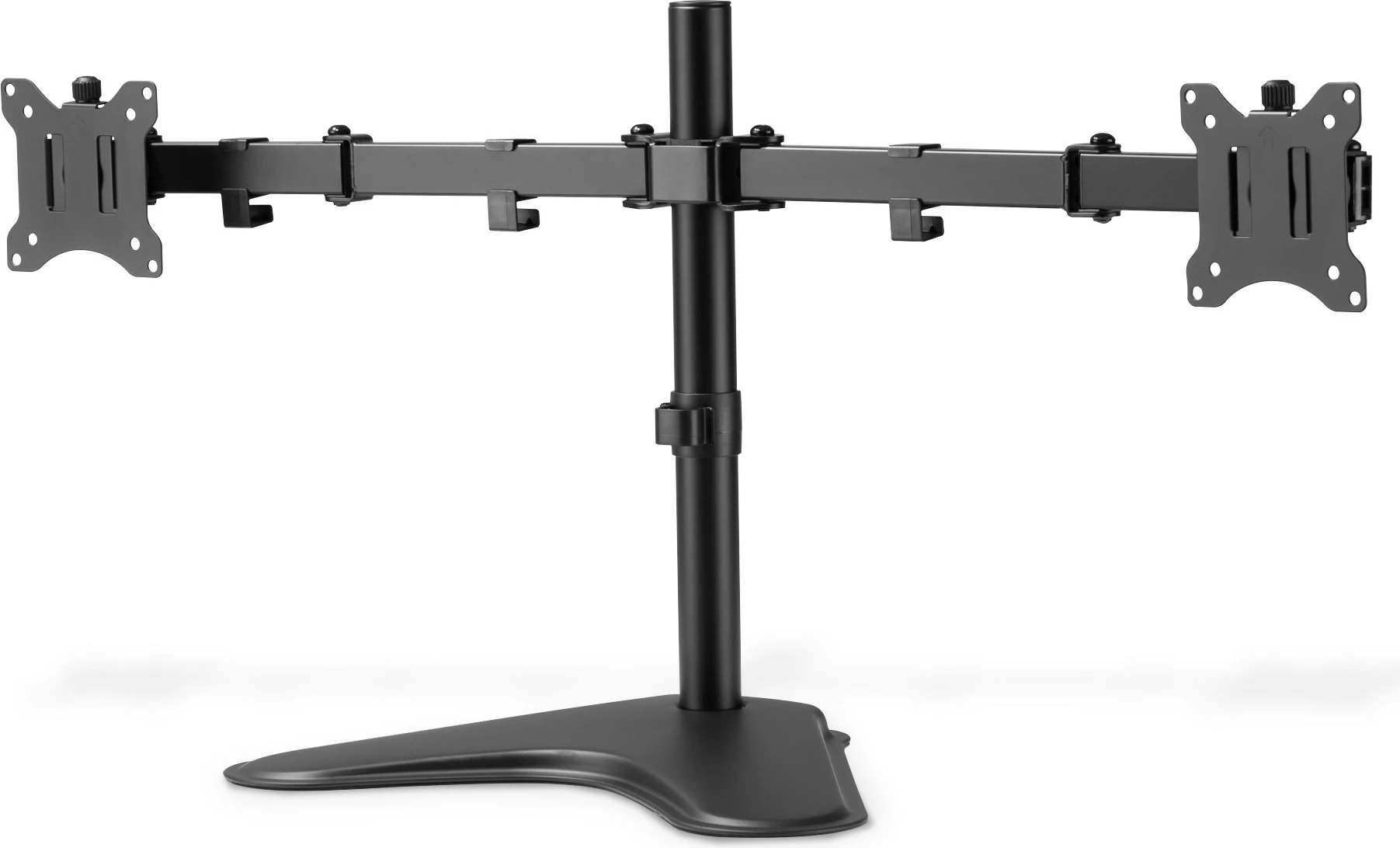 Mbajtës dy monitorësh Digitus universal, 15-32 inç, 8 kg, VESA 75x75/100x100, i zi
