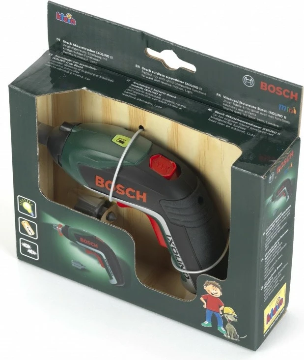 Lodër kaçavidë Bosch Ixolino II Klein 8300, për fëmijë, pa bateri, e zezë/gjelbër/kuqe