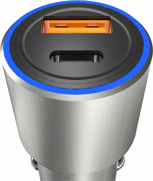 Karikues veture Dudao R4PQ, 22.5W, 2 porta USB-A & USB-C, Gri