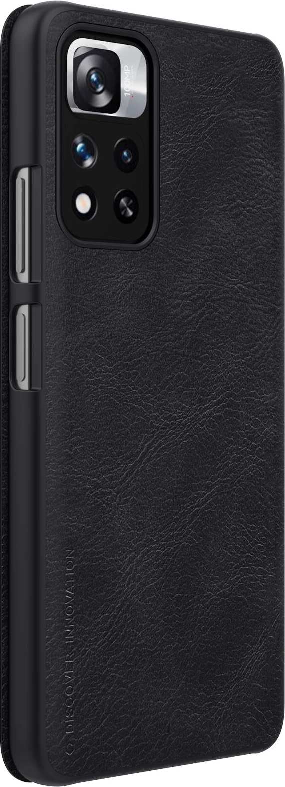 Mbështjellës Nillkin Qin Case për Xiaomi Redmi Note 11 Pro+, Redmi Note 11 Pro, Mi 11i HyperCharge, e zezë