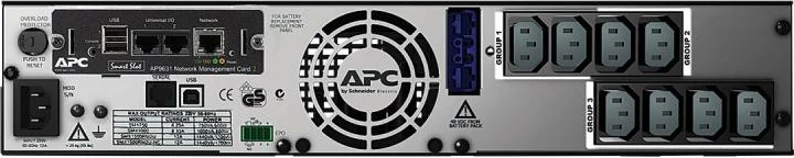 UPS APC Smart-UPS X 1500 Rack/Tower LCD SMX1500RMI2UNC 1500W USB e zezë