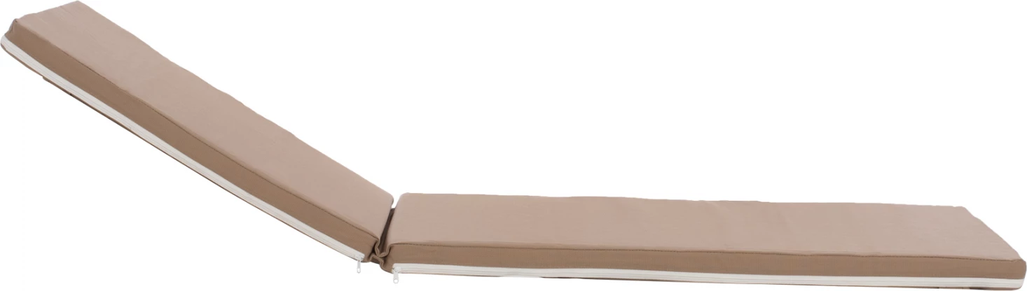 Jastëk për shezlong, tekstilene, ngjyrë moka, FH11234.04T, 196(117+1+78)x58x5 cm