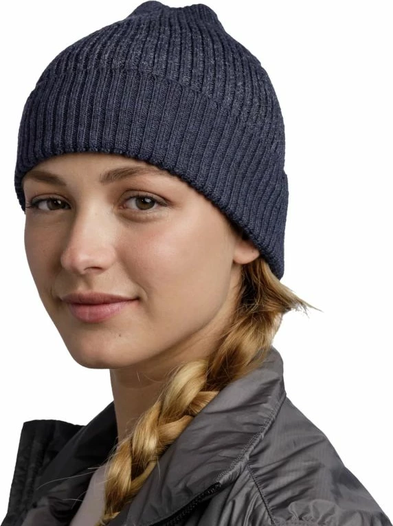 Kapelë Buff Merino Active për meshkuj dhe femra, ngjyrë blu marine