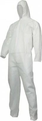 Kombinezon mbrojtës LAHTI PRO L4150203, 50 g/m², madhësi L, i bardhë