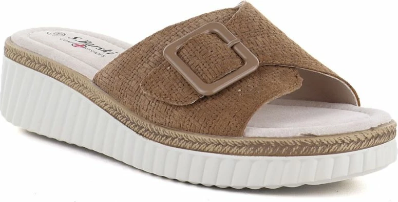 Sandale platforme për femra S.Barski 7002, kafe