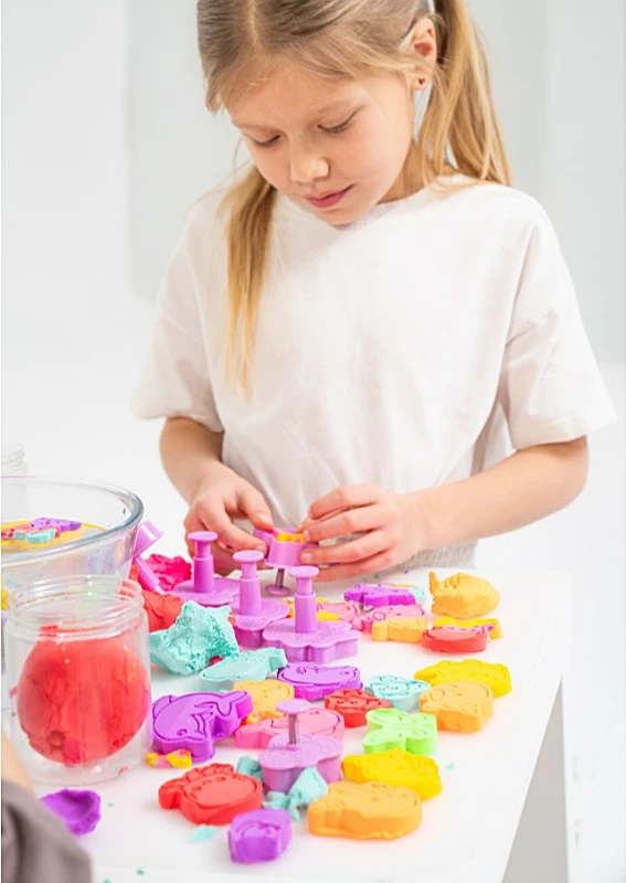 Masë modeluese Epee Misiolina, 60g me formë të verdhë, vjollcë