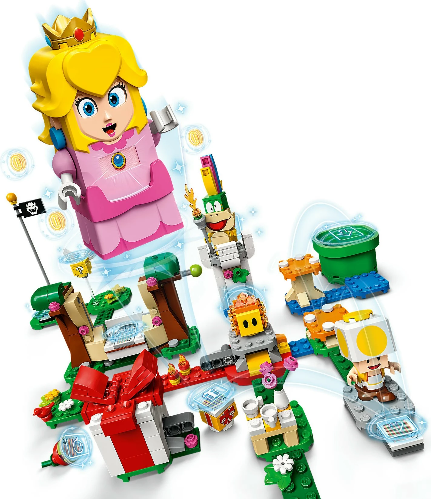 Set ndërtimi LEGO Super Mario 71403, Aventurat me Peach, figurë interaktive, shumëngjyrëshe
