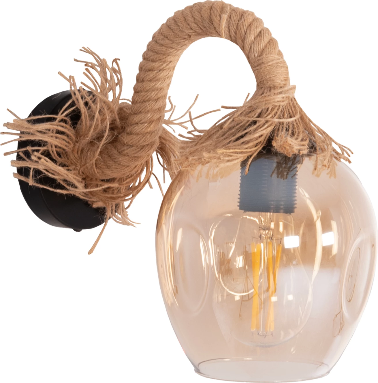 Aplik POPPER, metal, litar, qelq, 14.5x26x24cm