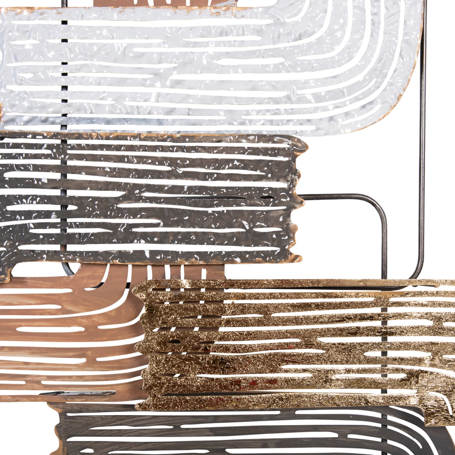 Dekor për mur FH4206 metalik në ngjyra të ndryshme 58x4x109 cm