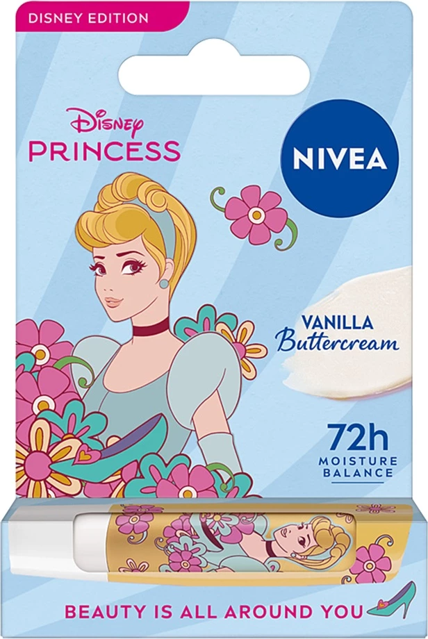 Buzëkuq Nivea Disney Edition për femra Vanilla Buttercream 4.8g