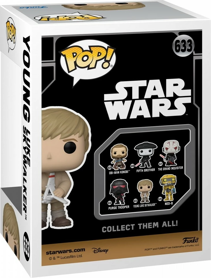 Figurë Funko Pop Star Wars Young Luke Skywalker, 9 cm, vinyl