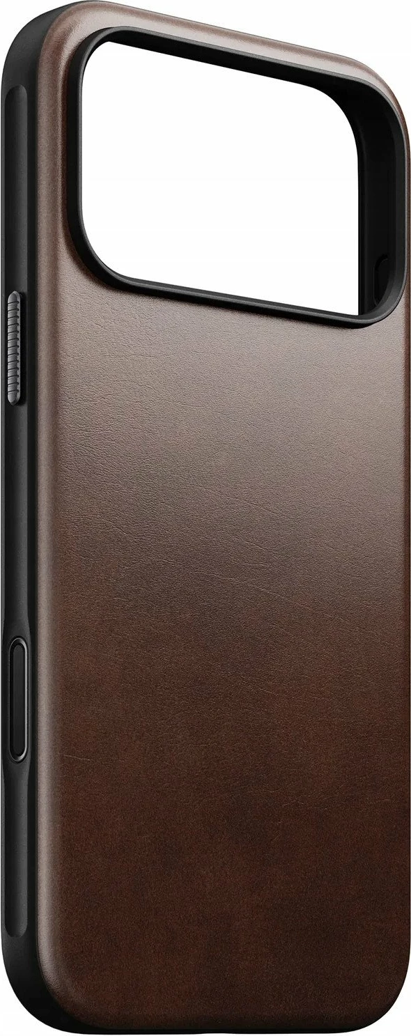 Mbështjellës Nomad Modern Leather Case për iPhone 17 Pro Max, MagSafe, lëkurë Horween, NM014247858, Rustic Brown
