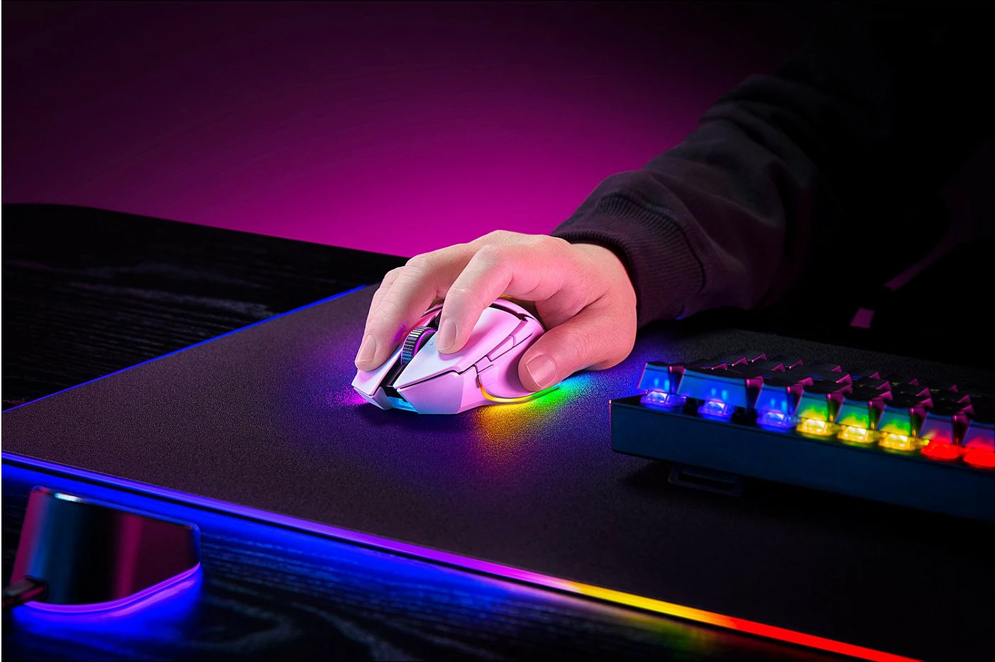 Maus Razer Basilisk V3 Pro wei wireless RGB