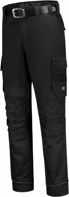 Pantallona Pune Malfini Twill Cordura Stretch për Meshkuj dhe Femra, të Zeza