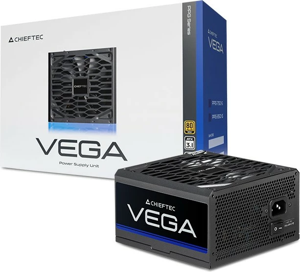 Furnizues energjie kompjuteri, Chieftec, PPG-750-S VEGA, 750W, ATX 3.1, 80 PLUS Gold, PCIe Gen5, jo-modular