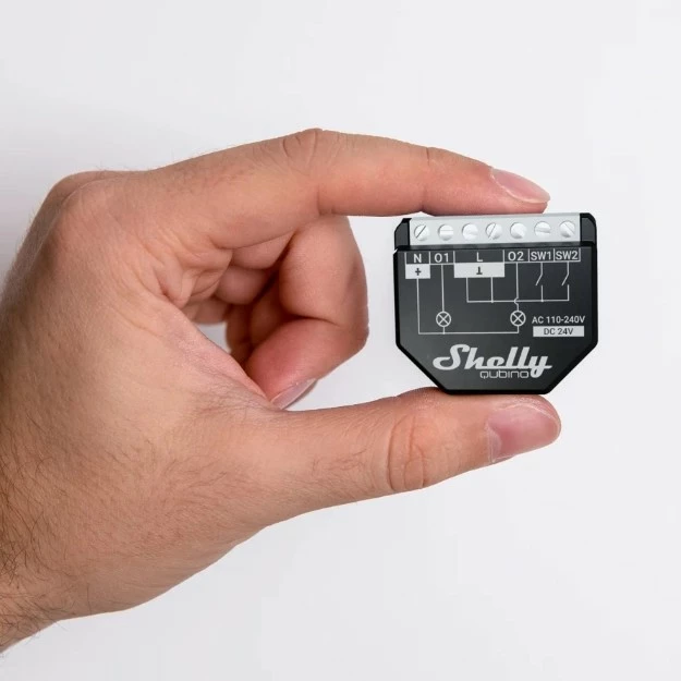 Smart switch Shelly Qubino WAVE 2PM, Wireless, 25 dBmW, Z-Wave, 868.4 MHz, e zezë