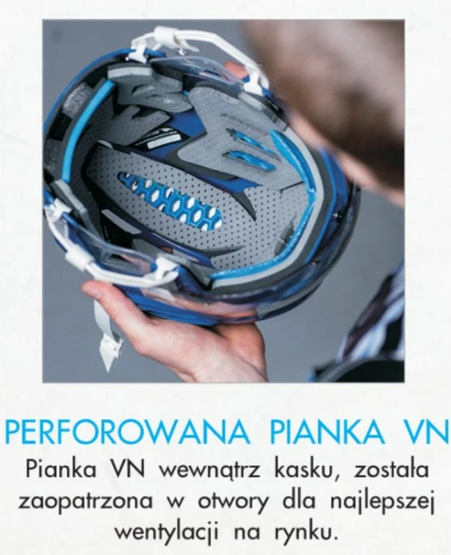 Helmetë hokeji për meshkuj Mission, e kuqe