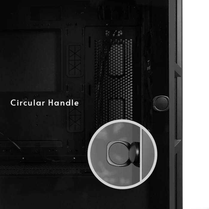 Kasë CHIEFTEC APEX LUMO GA-01B-L-OP, E-ATX/ATX/mATX/mini-ITX, USB3.2 Gen2 Type-C, x4 140mm ARGB PWM fan, tempered glass, e zezë