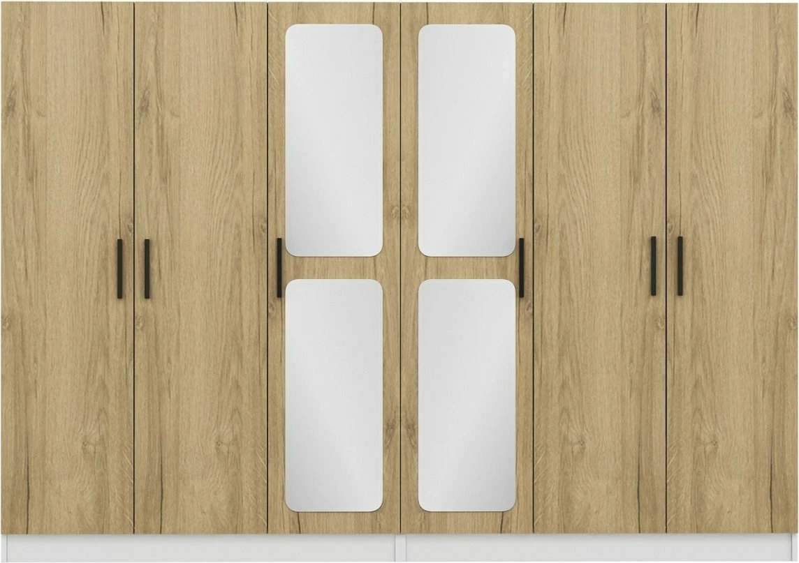 Dollap rrobash Skye Decor, ngjyrë arre, 2717