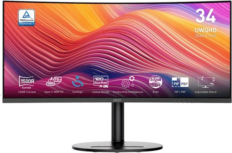 Monitor MSI Modern MD342CQP, 34", UWQHD, 120Hz, i zi
