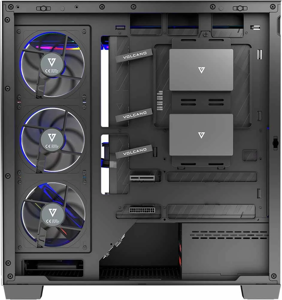 Kasë MODECOM STELLAR 8F ARGB, Midi Tower, e zezë