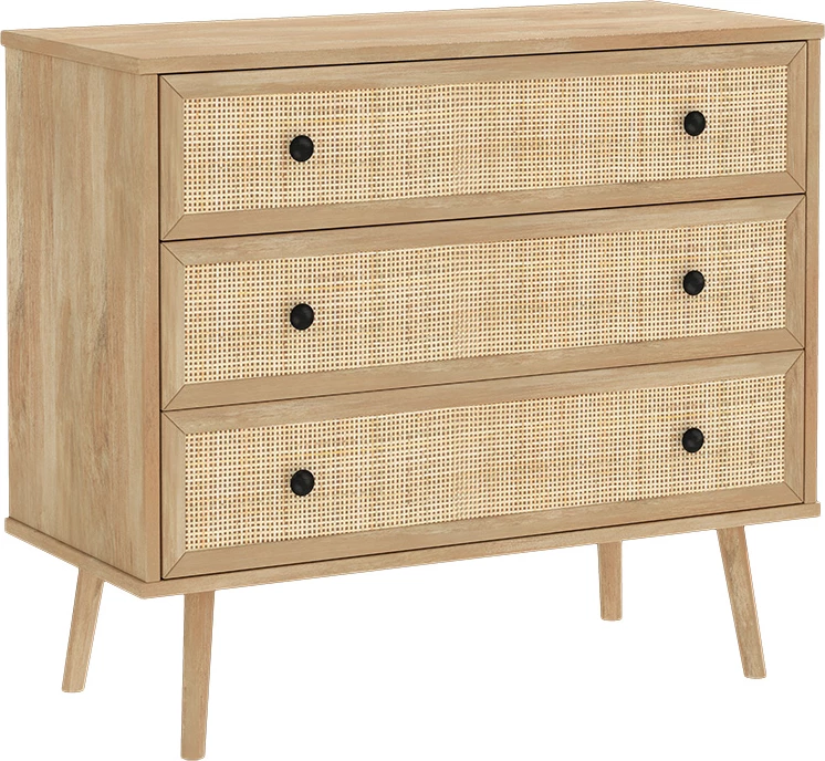 Komodë me 3 sirtarë Oslo sonoma 90x39x79cm