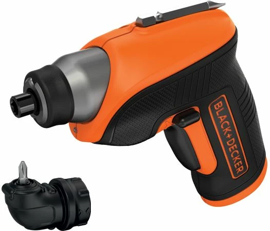 Kaçavidë pa kabllo Black&Decker CS3652LC, 3.6V, Li-Ion 1.5Ah, 5.5Nm, me LED, portokalli/zezë, me karikues + kokë këndore