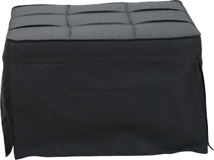 Karrige-shtrat Grejio, ngjyrë gri e errët, këmbë metalike të zeza, 70x70x45cm