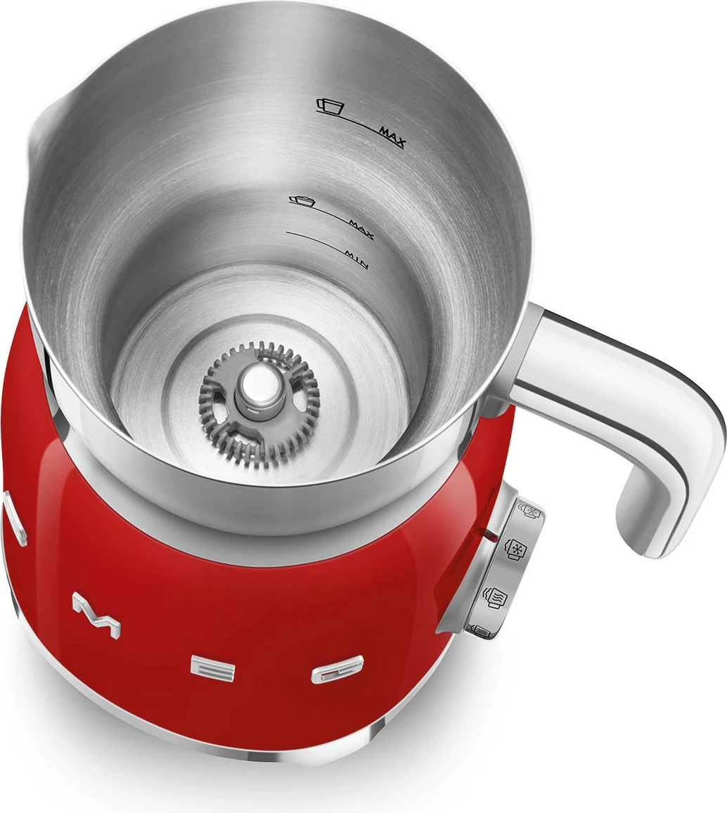 Makineri shkumë qumështi SMEG MFF11RDEU, 500W, inox, e kuqe