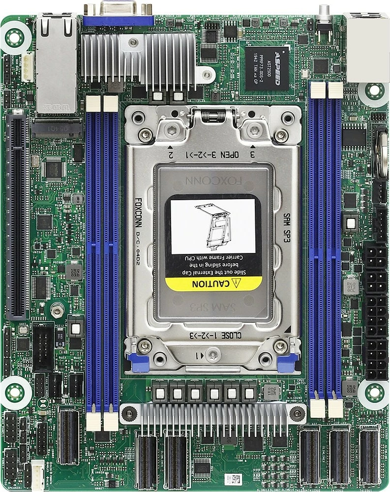 Pllakë amë ASRock ROMED4ID-2T, mini ITX, Socket SP3, për AMD EPYC
