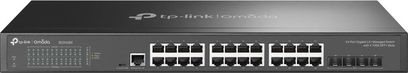 Switch TP-Link Omada 24-Port Gigabit L2+, 10GE SFP+, i menaxhuar, rack 1U
